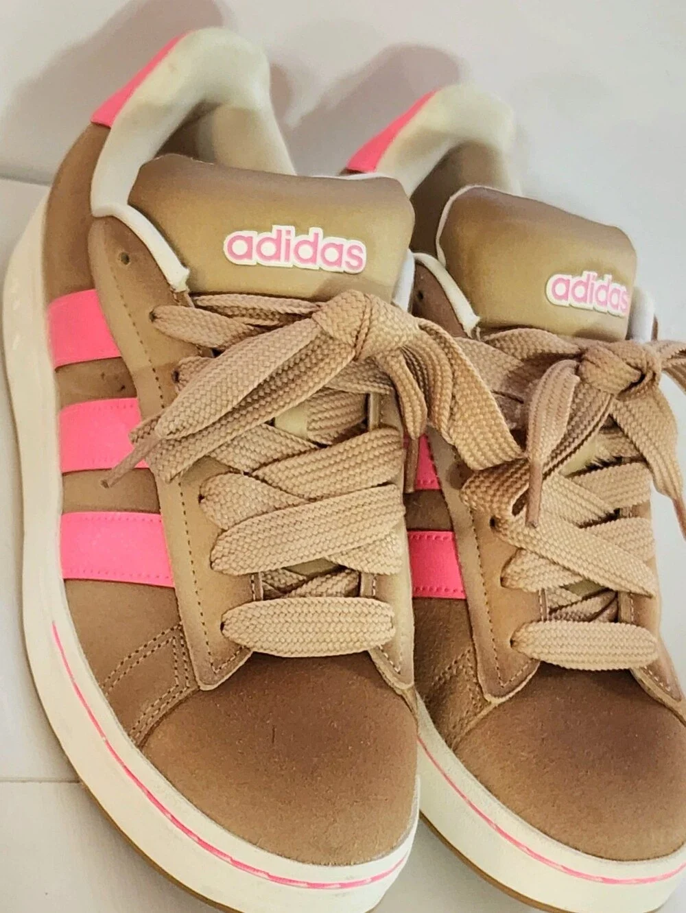Adidas Womens Grand Court Alpha Tennis Suede Sneakers Shoes